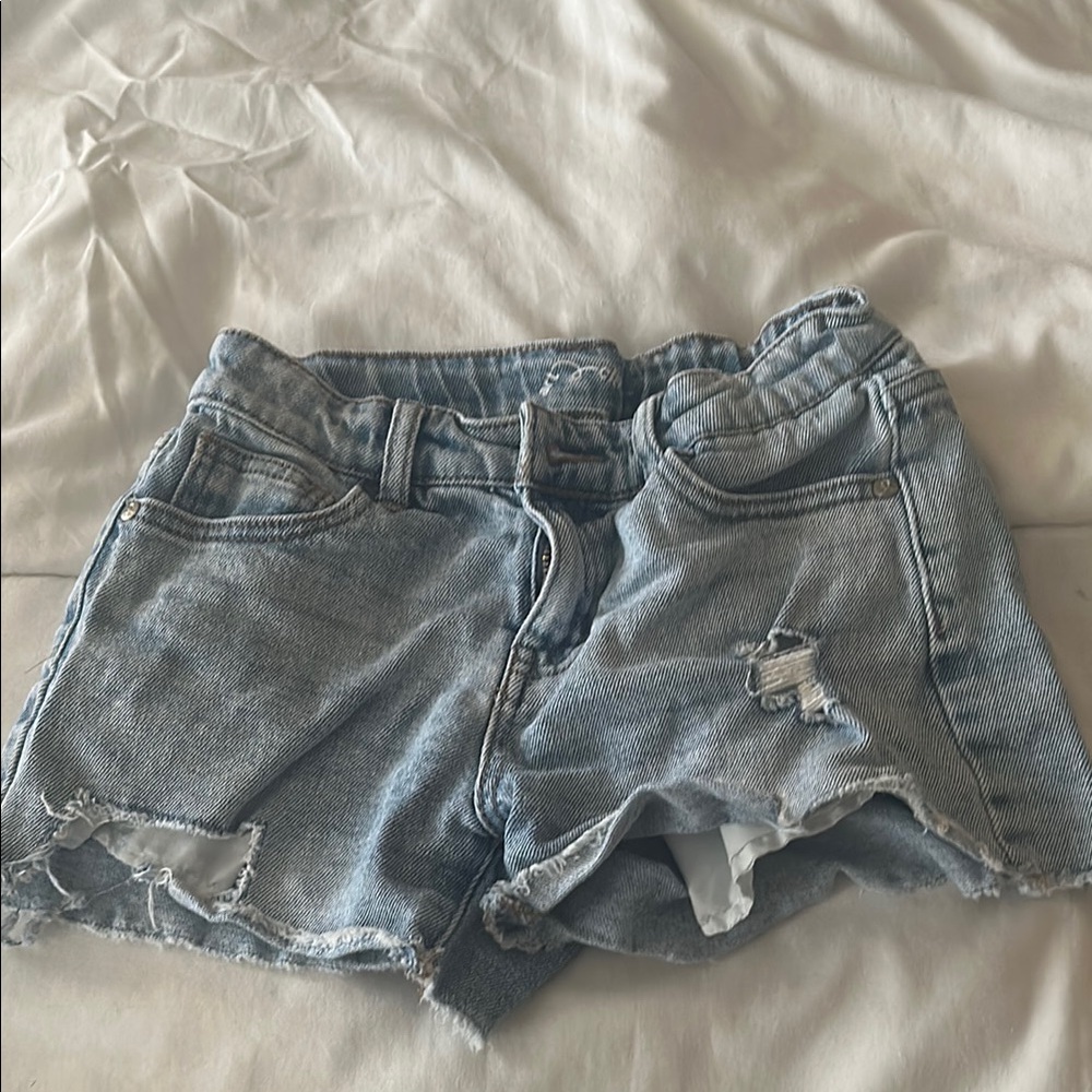 Art Class Blue Distressed Denim Shorts